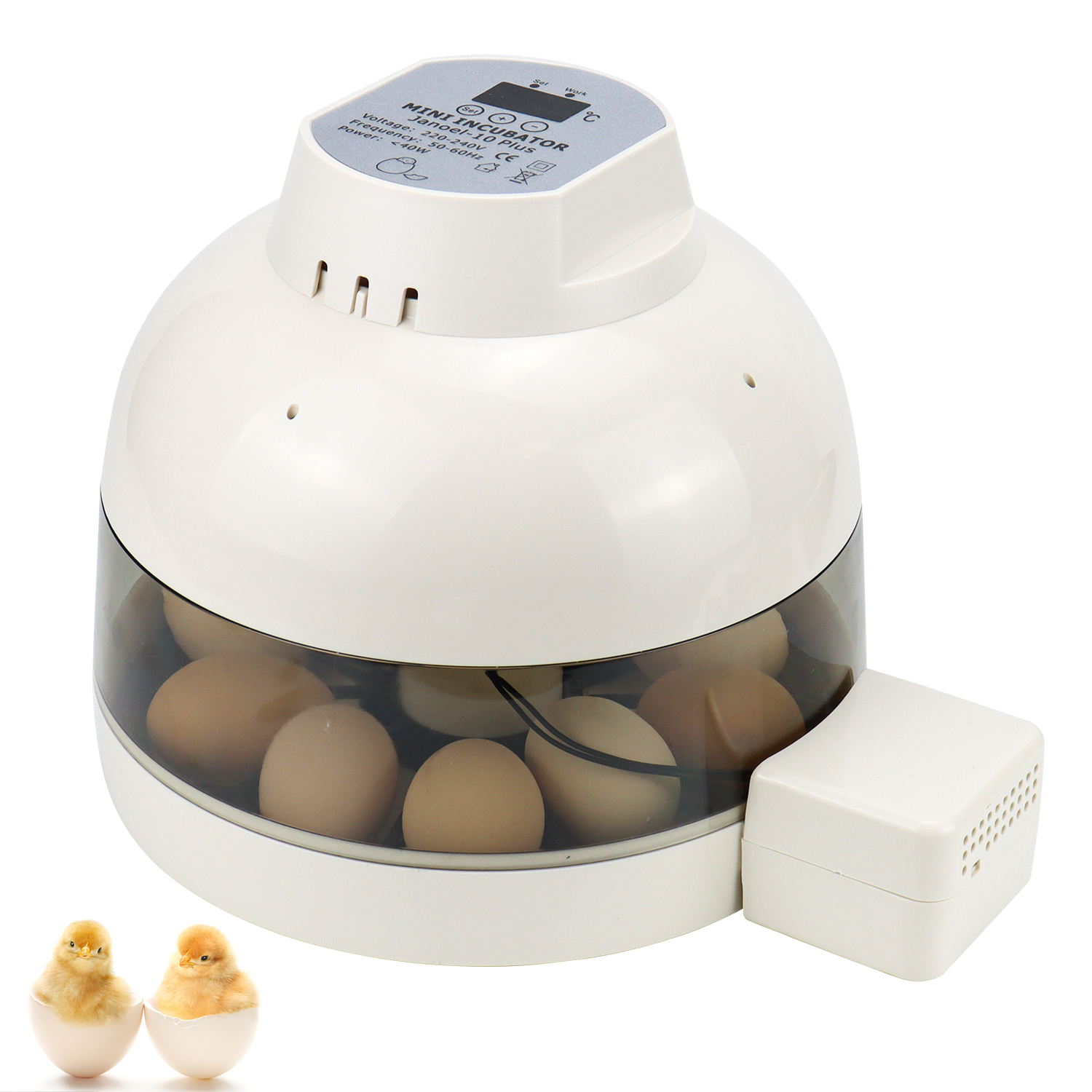 Automatic Incubator Hatch 10 Eggs for Chickens Quails Ducks on Farms