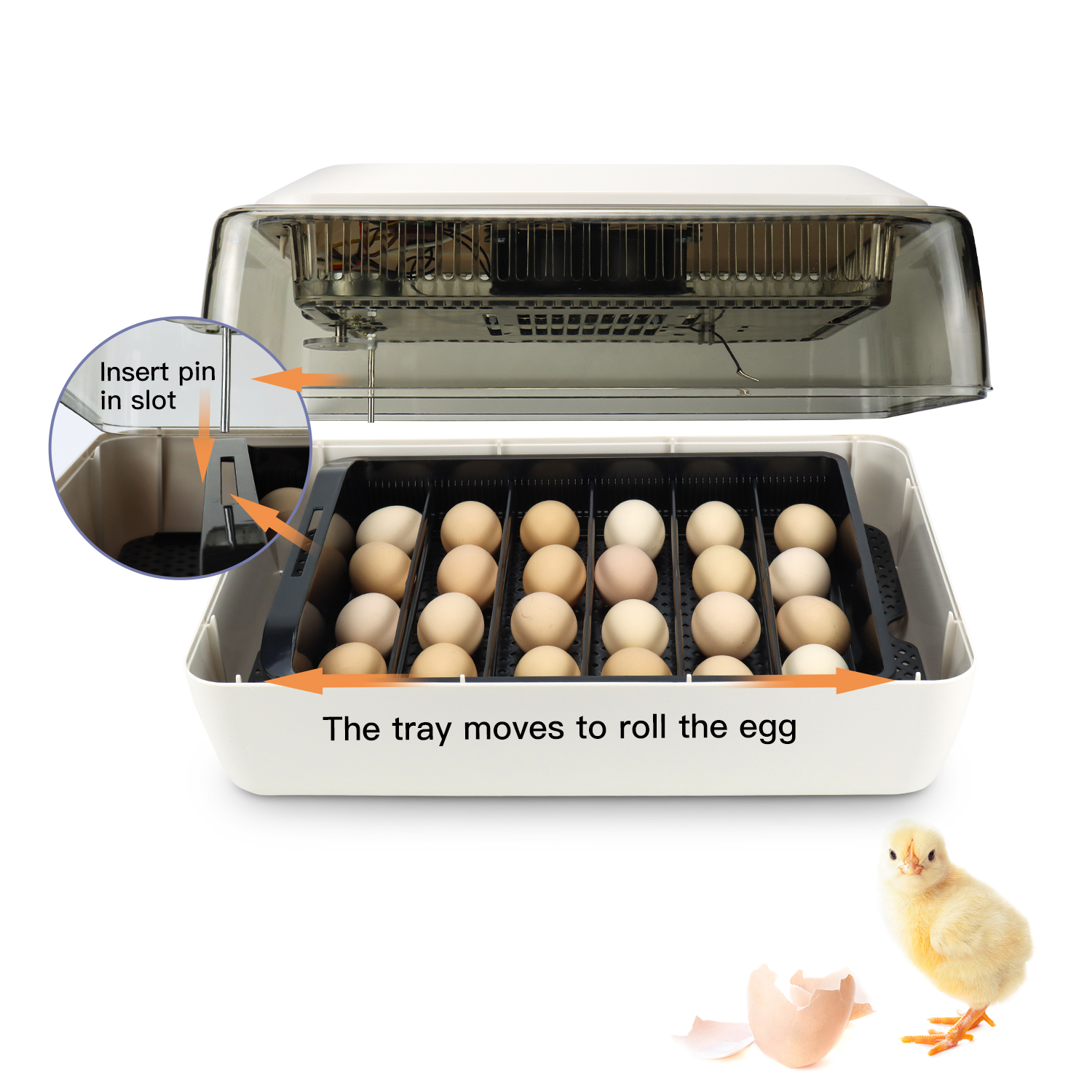 Janoel 24s Automatic Incubator Temperature Control Forchicken Duck