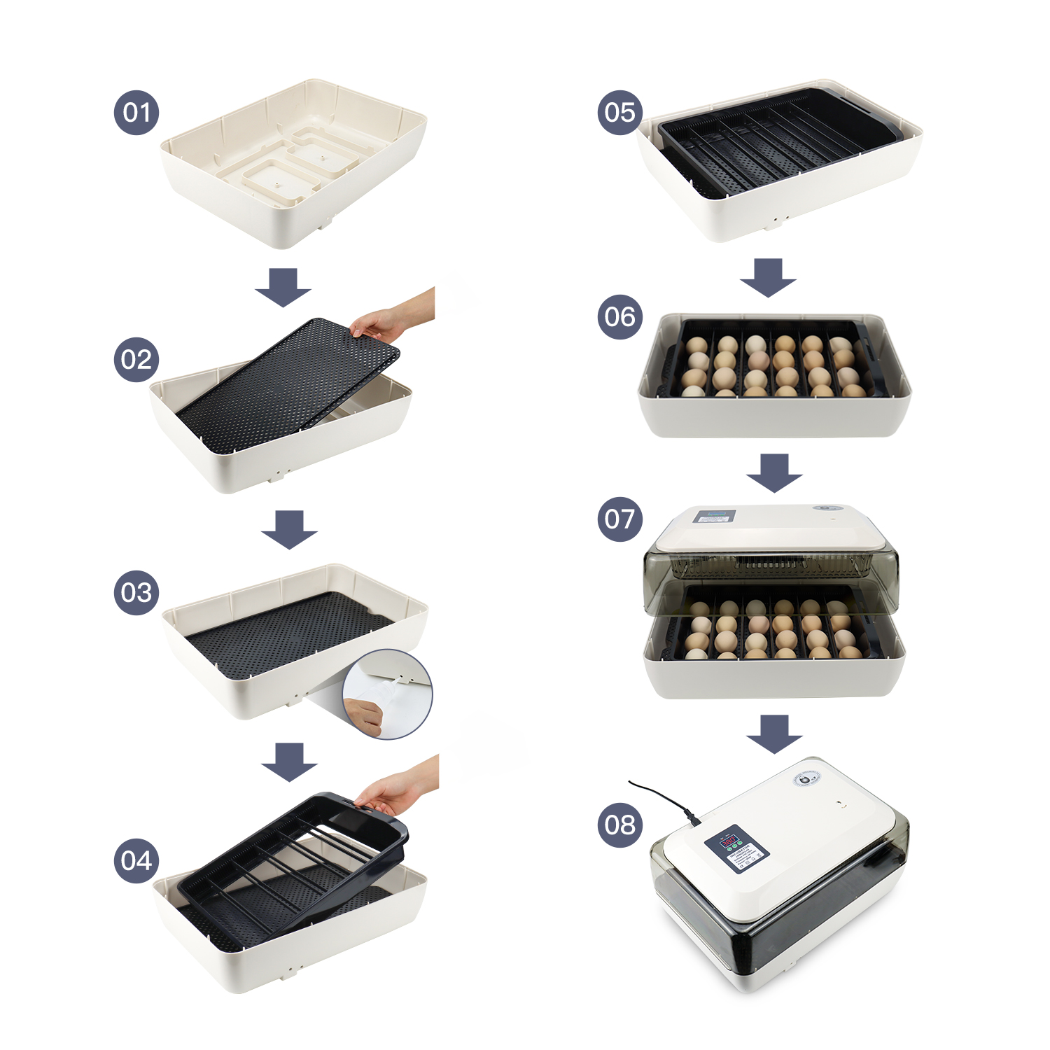 Janoel 24s Automatic Incubator Temperature Control Forchicken Duck